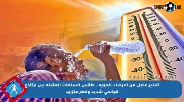 تحذير عاجل من الأرصاد الجوية.. طقس الساعات المقبلة بين ارتفاع قياسي شديد وخطر متزايد